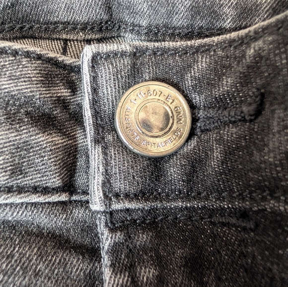 AllSaints Nyla High Rise Skinny Black Jeans 27 - Picture 11 of 12